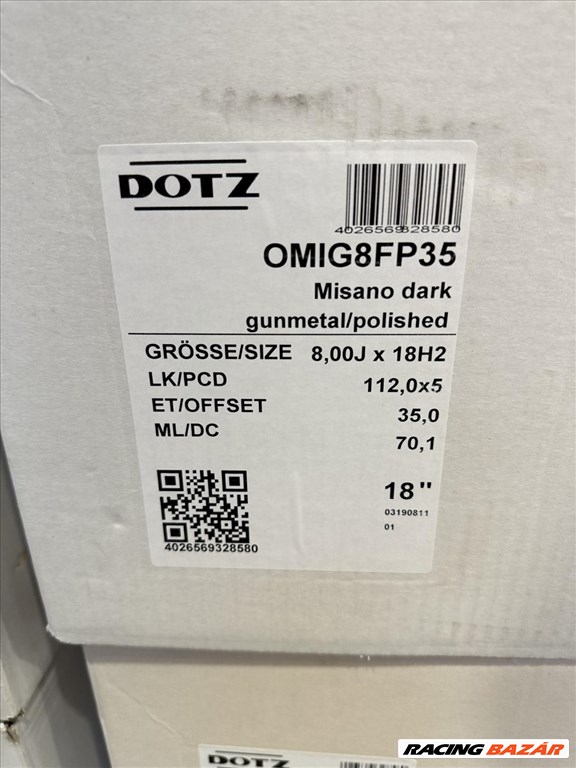 R18 5x112 (70,1) Dotz MISA - Misano Új Alufelnik / felnik /    4. kép