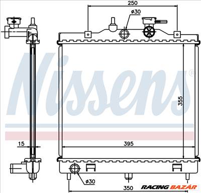 NISSENS 66654 Hűtőradiátor