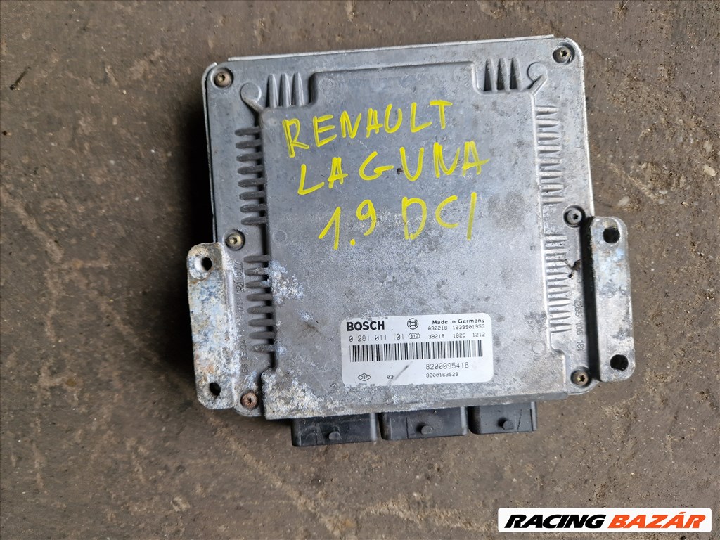 Renault Laguna II Grandtour 1.9 dCi / Motorvezérlő 0281011101 8200095416 1. kép