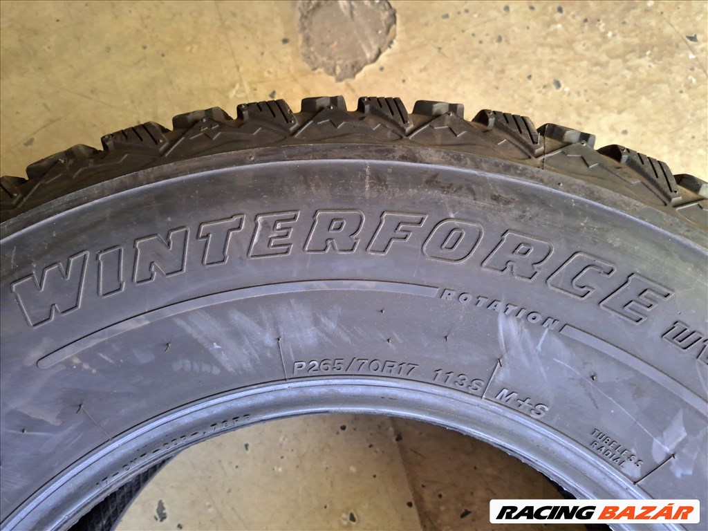 4db 265/70 R17 FIRESTONE WINTERFORCE UV TEREPJÁRÓ Off Road, 4x4, SUV használt Téli gumi eladó!! 8. kép