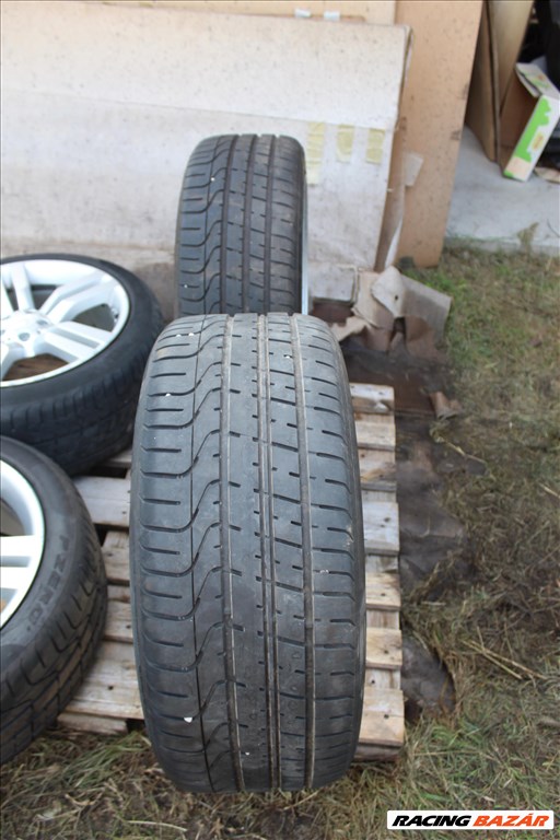  5x112 lyukosztású 20" használt gyári alufelni, rajta 255/40 újszerű Pirelli nyári gumi  4. kép