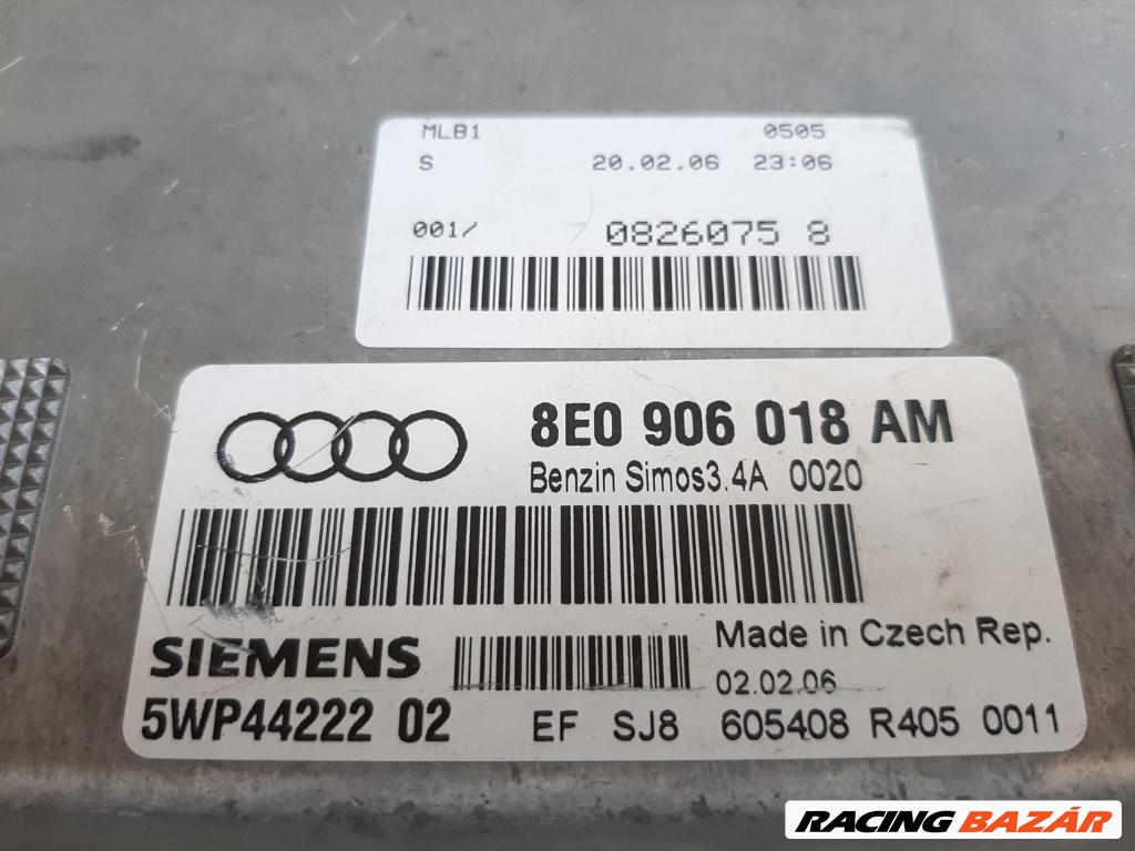 Audi A4 (8E B7) motorvezérlõ 8E0906018AM 3. kép