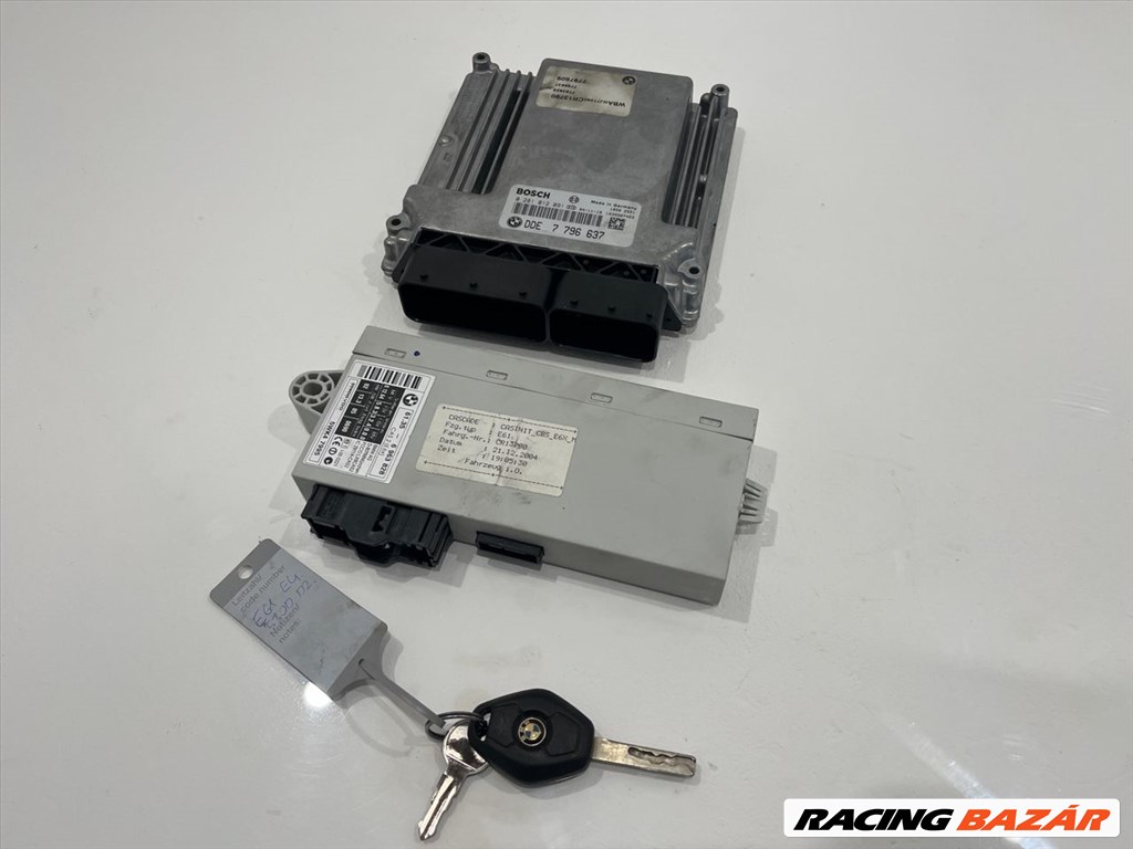 BMW E60 E61 530d 306D2 M57 automata motorvezérlő szett 3. kép