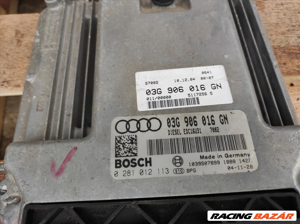 Audi A4 (B6/B7) 1.9 PD TDI , BLB , motorvezérlő elektronika  03g906016gn 2. kép