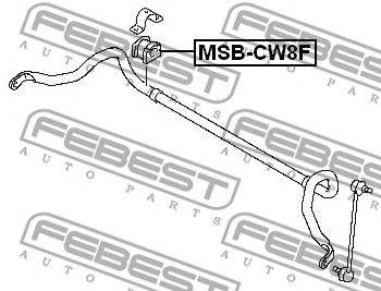 FEBEST MSB-CW8F - Stabilizátor szilent CITROËN MITSUBISHI MITSUBISHI (GAC) PEUGEOT