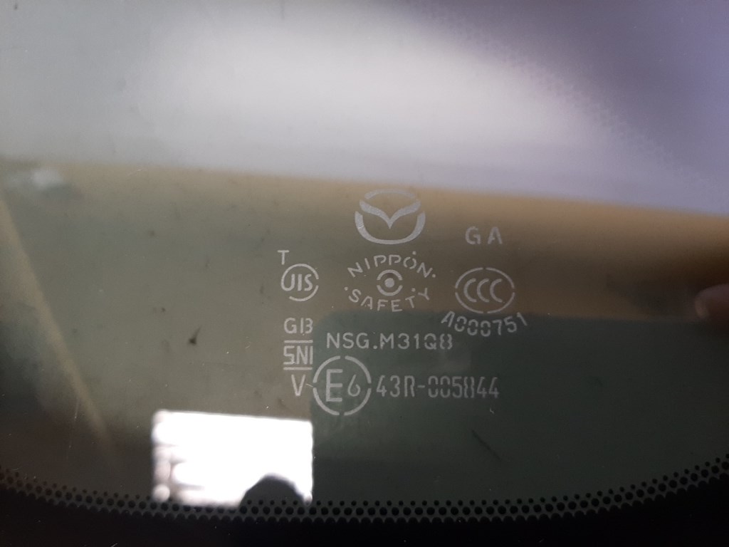 Mazda CX-3 bal hátsó oldalfal üveg (karosszéria oldal üveg) 2. kép
