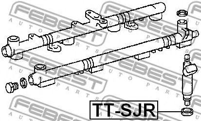 FEBEST TT-SJR - Tömítőgyűrű, fúvóka tartó LEXUS SCION SUBARU TOYOTA TOYOTA (FAW) TOYOTA (GAC) 1. kép
