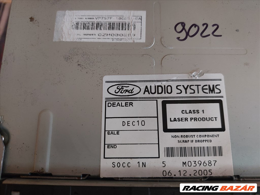Ford Focus MK2 - C-Max MK1 gyári Sony CD-MP3 rádió 6. kép