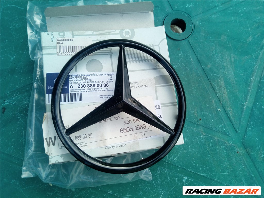 Mercedes SL-osztály R230 hűtőrács embléma  2308880086 1. kép