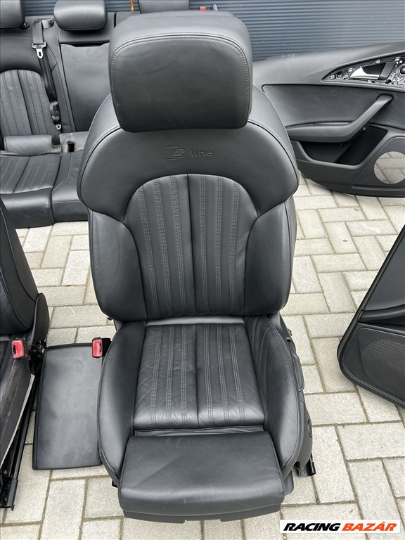 Audi A6 4G ülés szett bőr s-line nem fűthető 5. kép