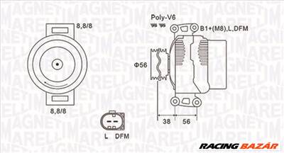 MAGNETI MARELLI 063731811010 - generátor AUDI SEAT SKODA VW