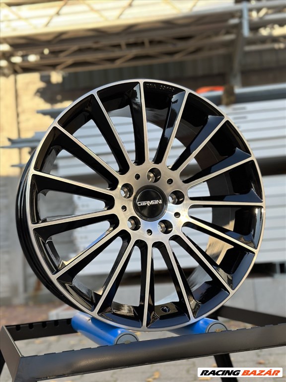 R18 5x112 (66.5) Carmani 17 FRITZ  Black Polished 8J ET45  18" új felnik, új alufelnik 2. kép