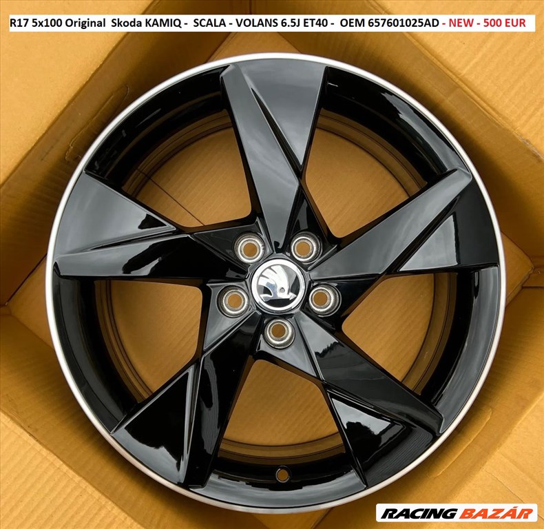 R17 5x100 Original  Skoda KAMIQ -  SCALA - VOLANS 6.5J ET40 17"  1. kép