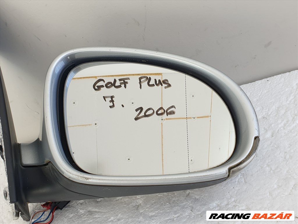 506061 VW Golf Plus, 2006, Jobb Visszapillantó Tükör, 6 Vezeték, Index E1010836 8. kép