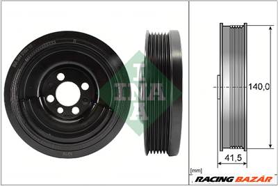 INA 544 0163 10 - Szíjtárcsa, főtengely AUDI SEAT SKODA VW