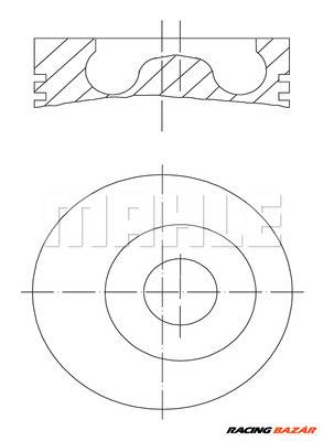 MAHLE 016 02 00 - dugattyú FORD