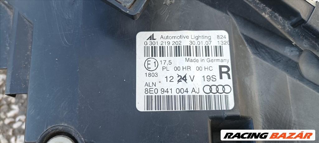 Audi A4 (B6/B7) jobb oldali gyári fényszóró, lámpa eladó! 8e0941004 5. kép