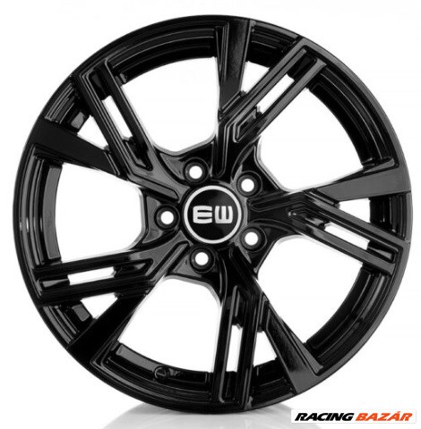 R19 5x112 (66.45) Elite Wheels EW16   Black 8.5J ET32 19" új felnik, alufelnik 1. kép