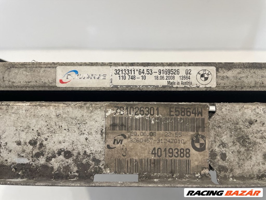 BMW E90 E91 E92 E93 330D M57 306D3 231le vízhűtő, klímahűtő 781026301 64539169526 5. kép