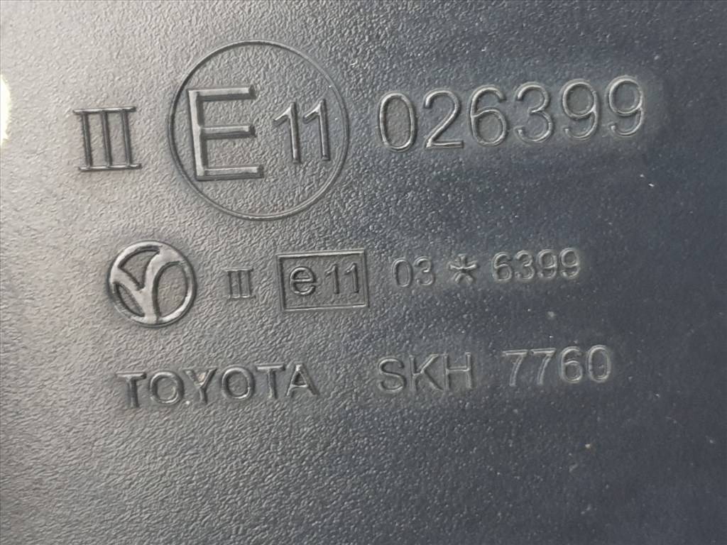 505935 Toyota Avensis T27, 2011, Jobb Visszapillantó Tükör, 7 Vezeték, Indexes E11026399 11. kép