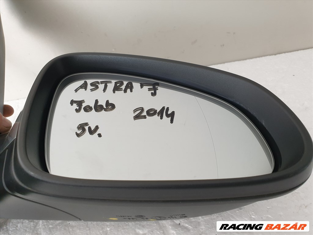 505994  Opel Astra J, 2014, Jobb Visszapillantó Tükör, 5 Vezetékes E1021094 7. kép