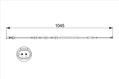 BOSCH 1 987 474 551 - fékbetét kopásjelző BMW