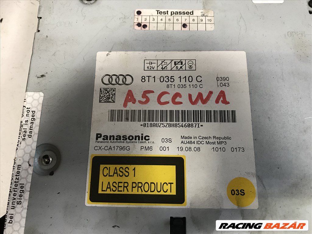 Audi A5 (B8 - 8T) CD TÁR 8t1035110c 2. kép