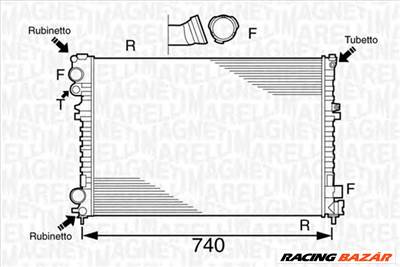 MAGNETI MARELLI 350213102700 - Vízhűtő (Hűtőradiátor) ARO AUDI CADILLAC CARBODIES CITROËN FIAT FORD 