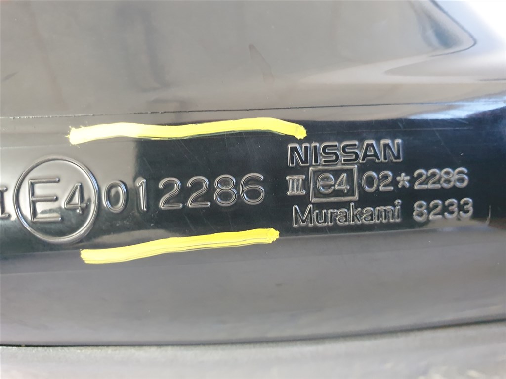 506024 Nissan Murano 2005, Bal Visszapillantó Tükör, 5 Vezetékes E4012286 10. kép