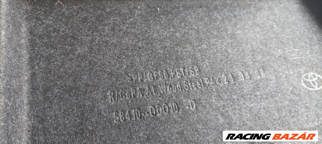 Toyota Yaris (XP90) csomagtér alsó szőnyeg  584100d010 2. kép