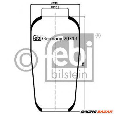 FEBI BILSTEIN 20713 - Légrugó rugótömb VOLVO