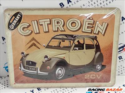 Citroen 2CV Kacsa - fémplakát fém tábla (20x15cm)