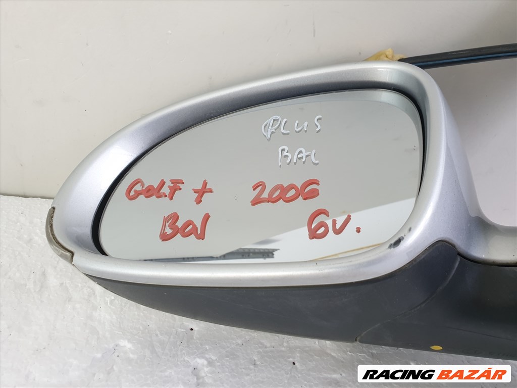 505884 VW Golf Plus 2006, Bal Visszapillantó Tükör, 6 Vezeték, Index E1010836 9. kép
