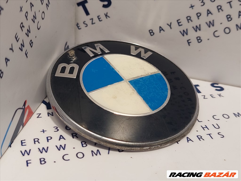 BMW E46 E90 F30 stb. 74mm bontott hátsó embléma (002951) 51148219237 2. kép