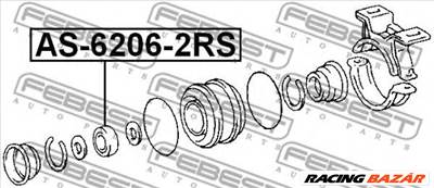 FEBEST AS-6206-2RS - csapágy CHEVROLET FORD FORD AUSTRALIA FORD USA HAWTAI HOLDEN HYUNDAI HYUNDAI (B