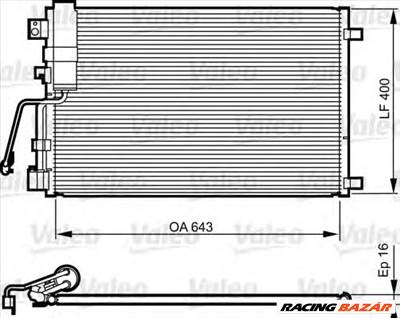 VALEO 814009 - klíma kondenzátor NISSAN