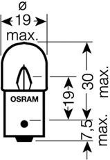 OSRAM 5637-02B - izzó, belső világítás ASTRA DAF IVECO MAN MERCEDES-BENZ NEOPLAN NISSAN RENAULT TRUC 1. kép