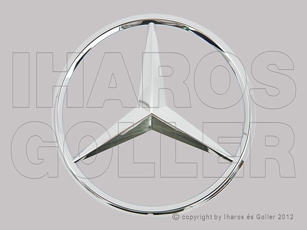 Mercedes B 2008-2011 W245 - Embléma hűtőrácsra (csillag, 186mm) (OE) 1. kép
