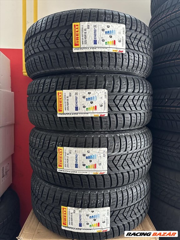 R18 225/45 Pirelli Winter Sottozero 3 95V új téligumik, téli gumik 1. kép