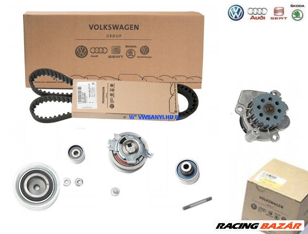 Volkswagen Passat B7 Gyári vezérlés szett vizpumpával  03l198119f 03l121011p 1. kép