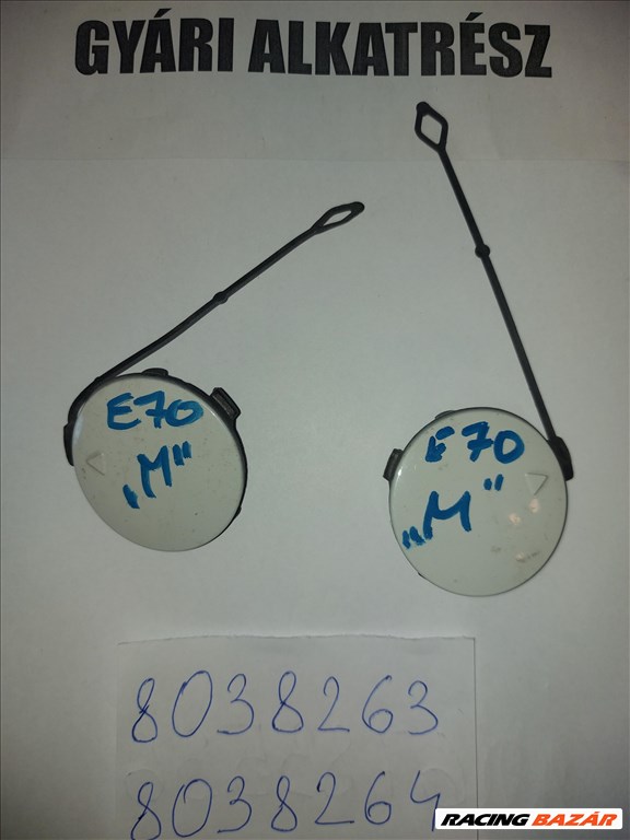 BMW X5 E70 M-es vonószem takaró, borítás 8038263, 8038264 1. kép