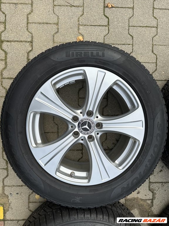 R18 5x112 Original Mercedes GLC X253 C253  + 235/60 Pirelli téli gumik  4. kép