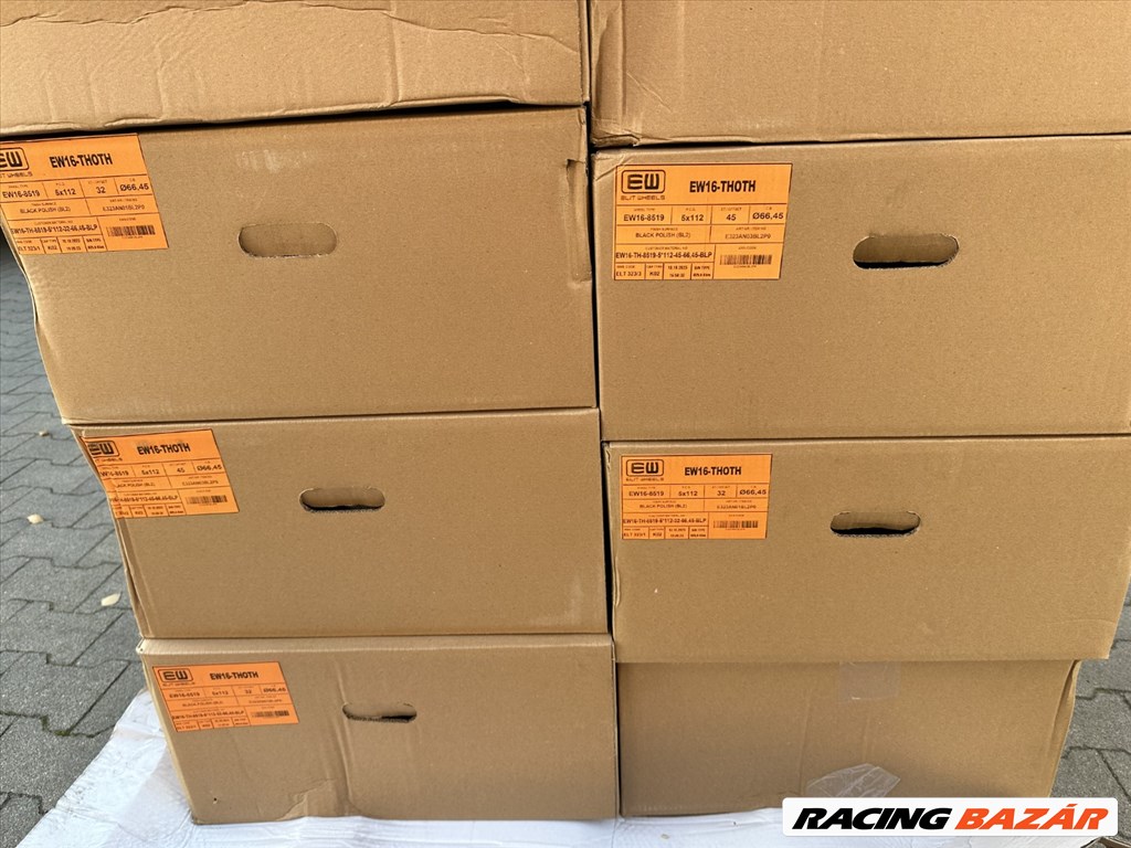 R19 5x112 (66.45) Elite Wheels EW16  Black Diamond  8.5J ET45 új alufelnik, felnik 19"  4. kép