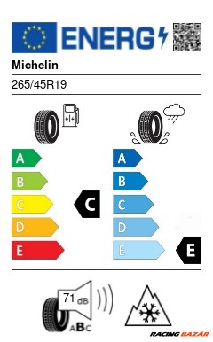 MICHELIN 265/45 R19 105V XL PILOT ALPIN PA4 N0 GRNX téli gumi 2. kép