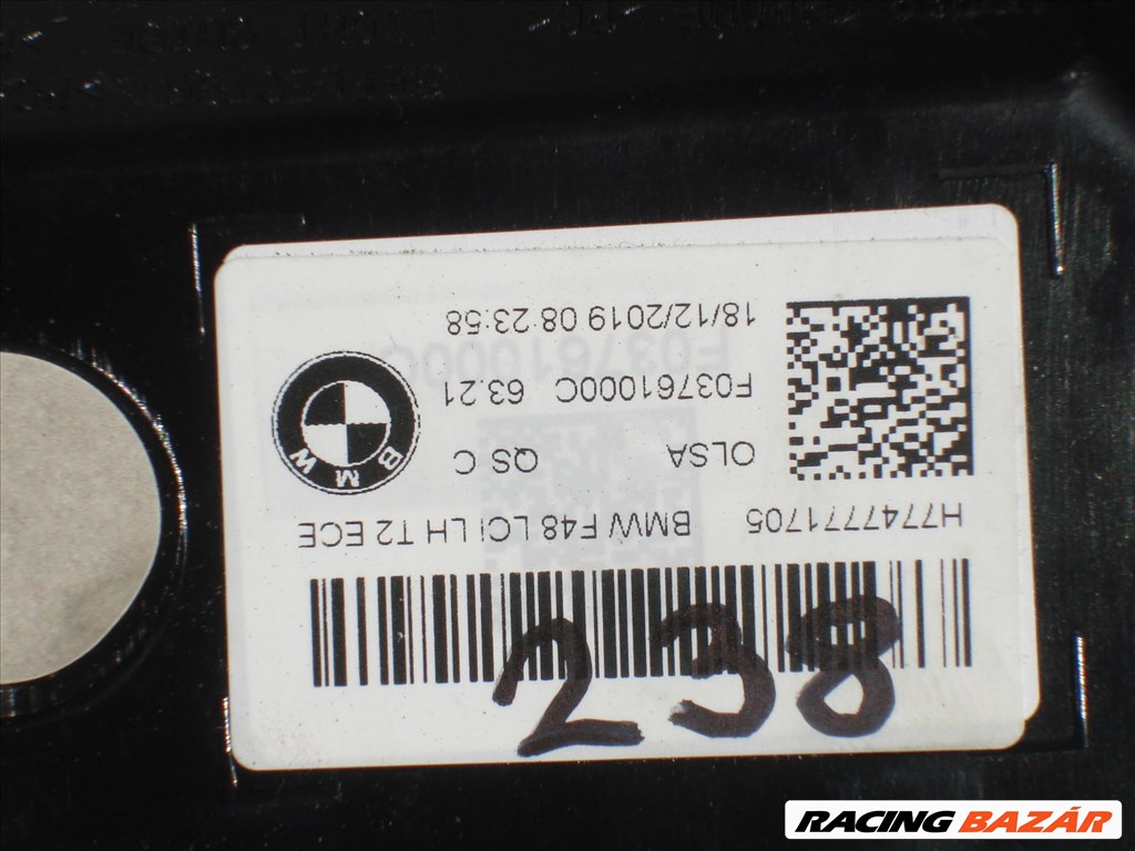 BMW X1 F48 LCI Bal hátsó csomagtérajtó Led Lámpa 2019-től 5. kép