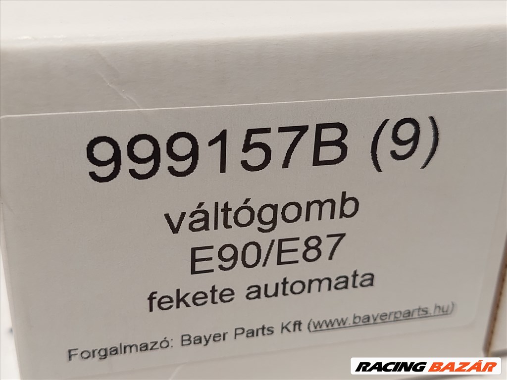 BMW E81 E82 E87 E90 E91 E92 X1 Z4 új fekete bőr automata váltógomb váltókar váltó kar gomb (999157B) 12. kép