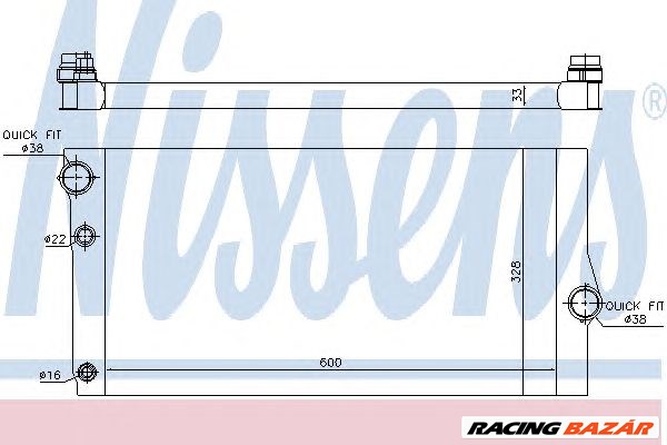 NISSENS 60769 - Vízhűtő (Hűtőradiátor) BMW 1. kép