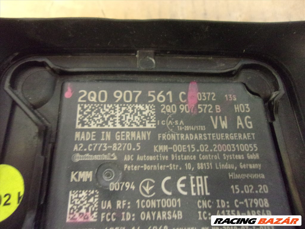 AUDI SEAT SKODA VOLKSWAGEN ACC távolságtartó radar szenzor 2015- 2Q0907561C 3. kép