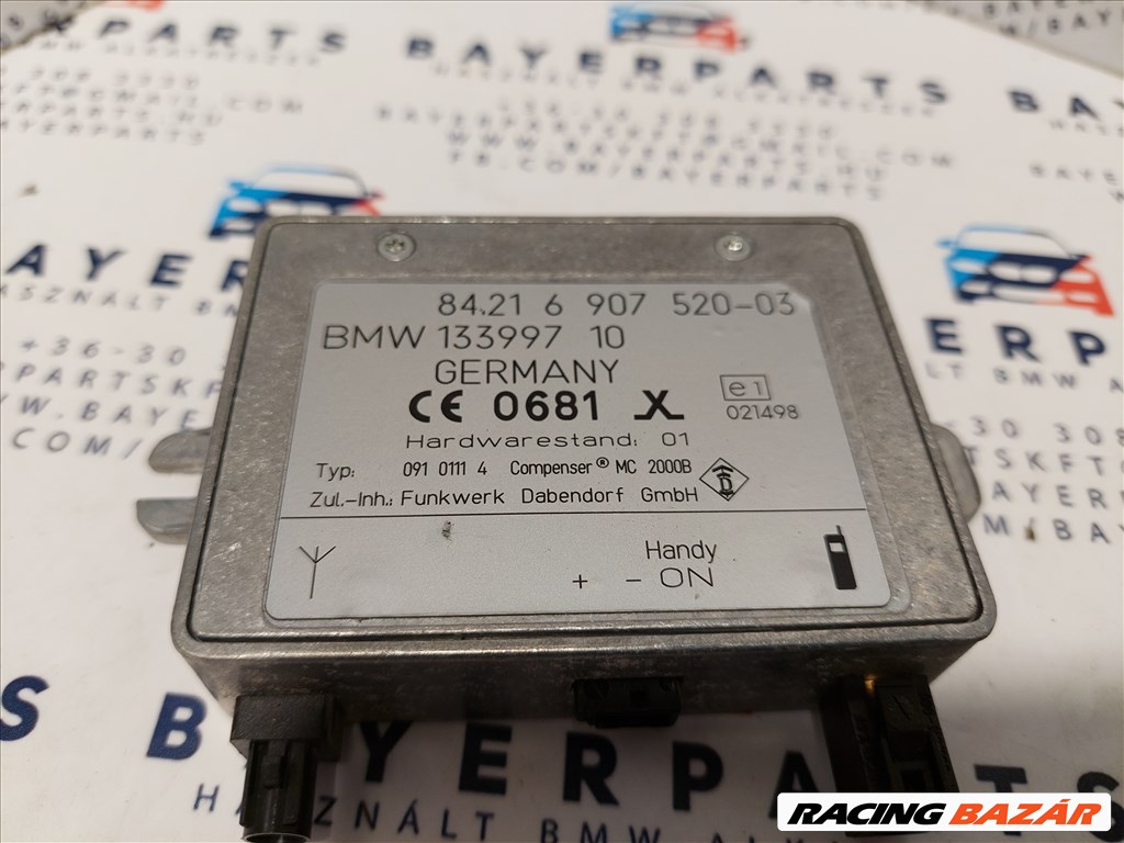 BMW E46 E39 E38 E53 E52 X5 gyári telefon dual band antenna (140045) 84216907520 2. kép