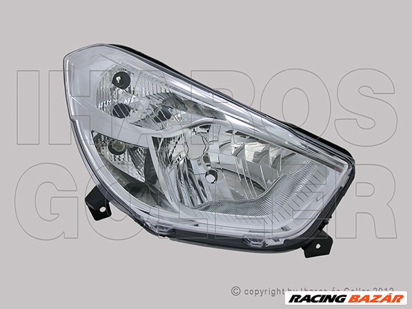 Dacia Dokker 2012- - FSZ H4 jobb +nappali fény (belülr. áll.) DEPO 1. kép